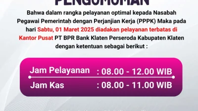 Pengumuman Jam Operasional Pelayanan Terbatas Tgl. 01 Maret, 2025