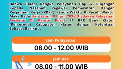 Pengumuman pelayananterbatas 01, Juni 2026
